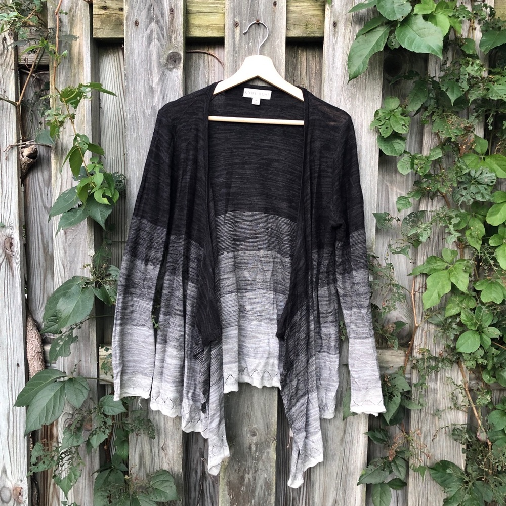 B&W Ombré Cardigan